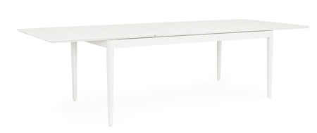 BIZZOTTO stół ogrodowy NEBULA 200-300     biały / rozkładany