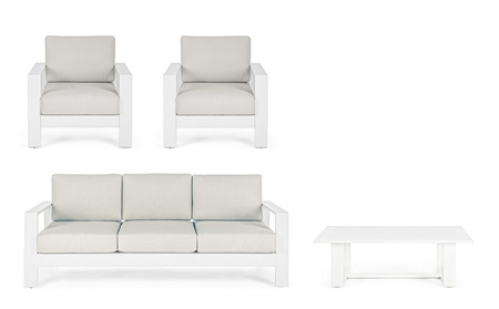 BIZZOTTO zestaw ogrodowy BALTIC biały