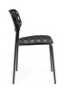 BIZZOTTO krzesło ogrodowe CLOVER czarne