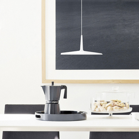 Vibia Skan Lampa Wisząca LED, średnica 30cm wys. 200 cm, Biały Biały Opal