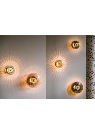 Kinkiet New Wave Optic Lamp Design By Us Amber śr. 38cm wysokość 18cm