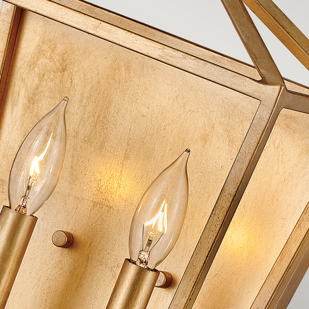 Kinkiet Stinson - 2 źródła światła - Postarzany mosiądz Stinson Quintiesse Hinkley QN-STINSON2-DBR