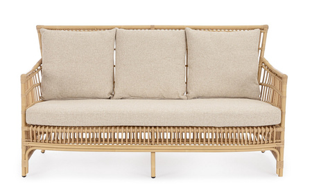 BIZZOTTO sofa 3-osobowa ogrodowa ADELMA   naturalna