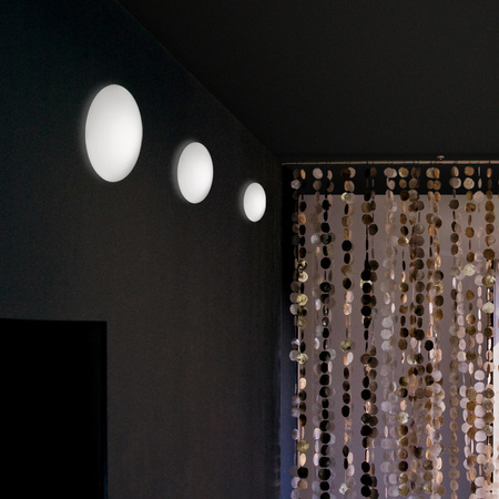Vibia Puck Lampa Ścienna LED, 24.4cm GL, 6.6 cm, Biały Opal Biały