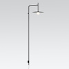 Vibia Tempo Lampa Ścienna LED ze Ściemniaczem i Przewodem, 42.5 GL, 25 cm, Grafitowy Mat