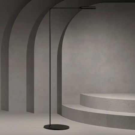 Lumina Flo lampa stojąca LED 3 000 K czarna