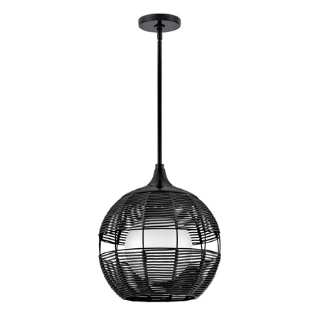 Mała lampa wisząca Maddox - 1 źródło światła - Czarny Quintiesse QN-MADDOX-P-S-BK-BK