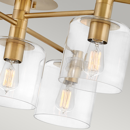 Półplafon Axel - 7 źródeł światła - Stary mosiądz Axel Quintiesse Hinkley QN-AXEL7-HB