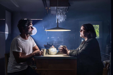 Lampa wisząca Aplomb Large LED - Brązowa FOSCARINI