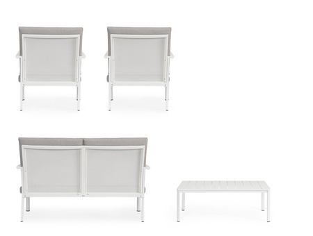 BIZZOTTO zestaw ogrodowy KONNOR 2 biały