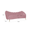 RICHMOND sofa COSETTE PINK - welur, podstawa złota