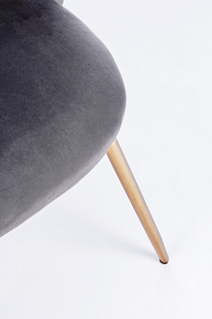 BIZZOTTO krzesło TANYA VELVET szare