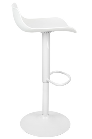 Krzesło barowe SNAP BAR regulowane białe