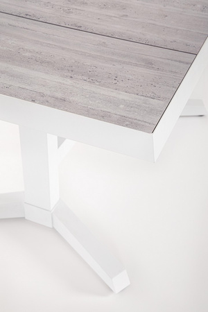 BIZZOTTO stół ogrodowy ROBERT biały /     rozkładany