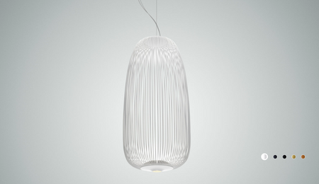 Lampa Wisząca Spokes 1 - Biały FOSCARINI