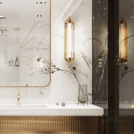 Kinkiet Espada - Szczotkowane złoto Quintiesse Eurofase QN-ESPADA-2W-BG