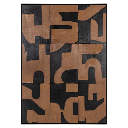 RICHMOND obraz CASCADE 140x100 cm         brązowy