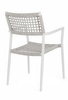 BIZZOTTO krzesło ogrodowe CALETA białe    / szare