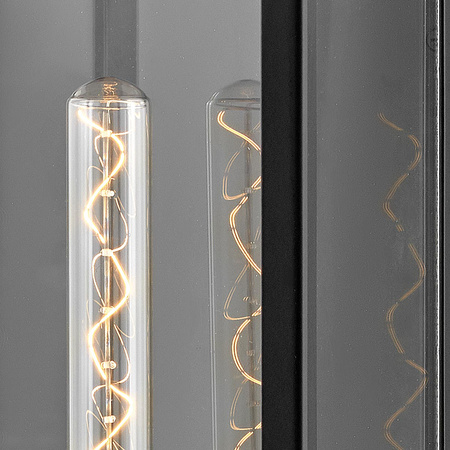 Duża latarnia naścienna Catalina - 1 źródło światła - Czarny, oksydowany brąz Quintiesse QN-CATALINA-L