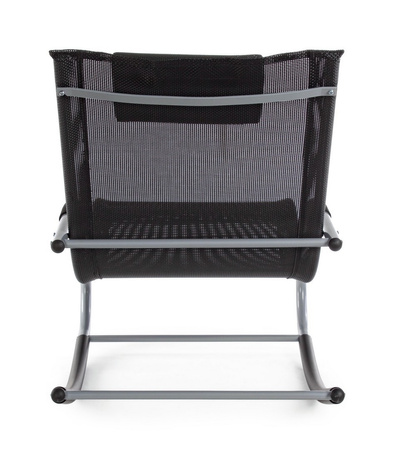 BIZZOTTO leżak bujany ogrodowy ROGER      czarny