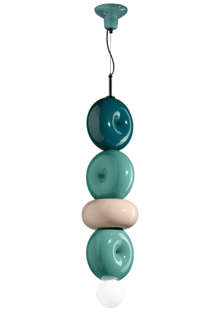 SOSPENSIONE 4 ELEMENTI - PENDANT WITH 4 ELEMENTS BUMBUM Ferroluce C2764-MIX