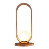Lampa stołowa Sfera Brązowy, Drewno Quintiesse Accord QN-SFERA-TL-L-TEAK