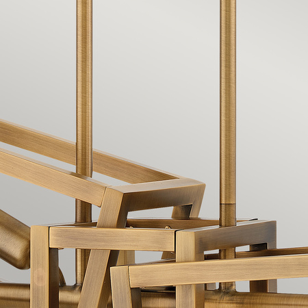 Lampa wisząca Ensemble - 6 źródeł światła - Szczotkowany brąz Ensemble Quintiesse Hinkley/ Fredrick Ramond QN-ENSEMBLE6-BB