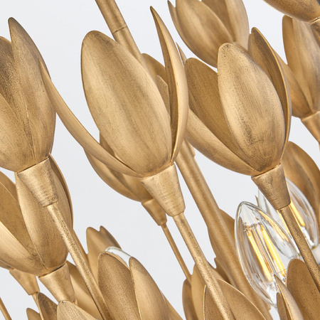 Lampa wisząca Flora - 3 źródła światła - Oksydowane złoto Quintiesse QN-FLORA3-GD