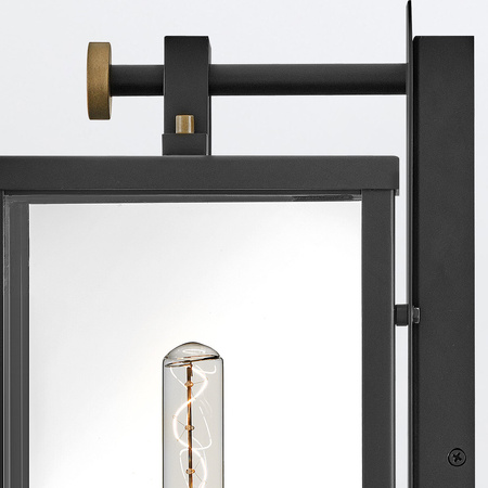 Duża latarnia naścienna Catalina - 1 źródło światła - Czarny, oksydowany brąz Quintiesse QN-CATALINA-L