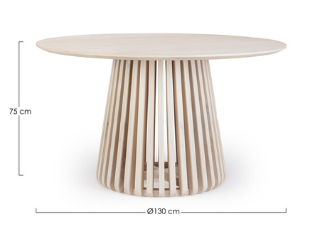 BIZZOTTO stół jadalniany ODION 130        beżowy