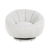 RICHMOND fotel obrotowy KENDALL BOUCLE biały