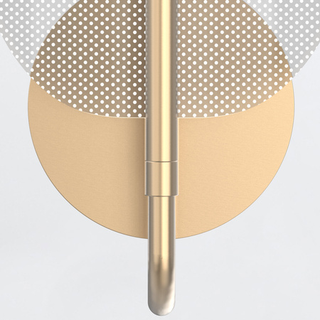 Kinkiet LED Floriana - Naturalny mosiądz Quintiesse QN-FLORIANA-1W-NBR