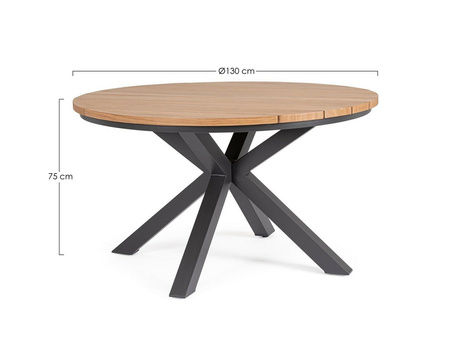 BIZZOTTO stół ogrodowy ZELMAR 130