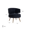 RICHMOND fotel HAZEL czarny