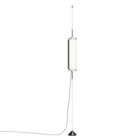 Vibia Guise Lampa Stojąca LED ze Ściemniaczem i Przewodem Doprowadzającym, 16 wys. 400 cm, Grafitowy Mat Biały Przejrzysty