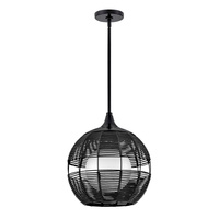 Mała lampa wisząca Maddox - 1 źródło światła - Czarny Quintiesse QN-MADDOX-P-S-BK-BK
