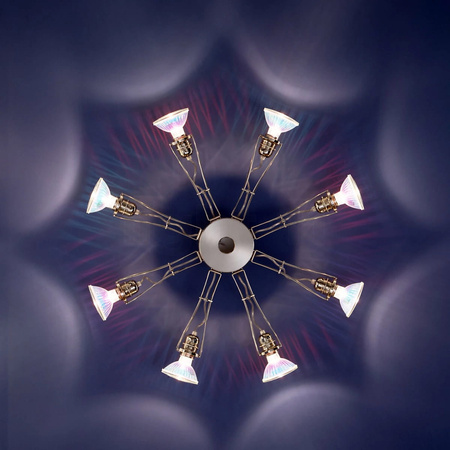 Lumina Matrix Otto lampa ścienna 8-pkt., czarna