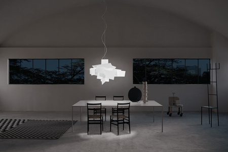 Lampa wisząca Big Bang Biały LED FOSCARINI