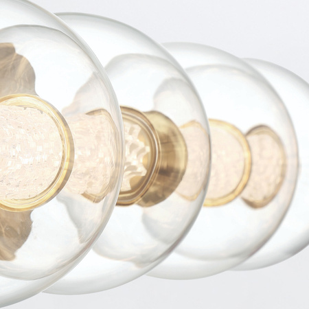 Kinkiet Atomo - 4 źródła światła - Szczotkowane złoto Quintiesse Eurofase QN-ATOMO-4W-BG