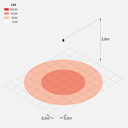 Lombardo LL133057L3 Lampa Sufitowa Noa 50 Top