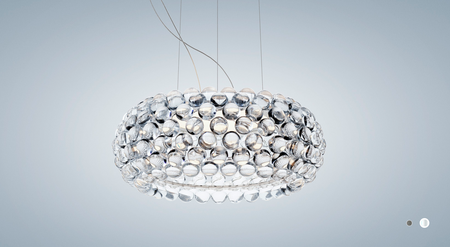 Lampa Wisząca Caboche Plus Medium - ON/OFF-Przezroczysta FOSCARINI