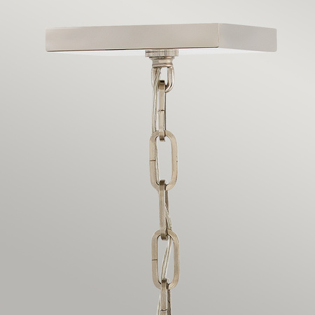 Średnia lampa wisząca / Półplafon Stinson - 4 źródła światła - Czarny / Polerowany nikiel Stinson Quintiesse Hinkley QN-STINSON-4P-M-BK