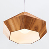 Lampa wisząca Diamond Brązowy, Drewno Quintiesse Accord QN-DIAMOND-P-S-TEAK