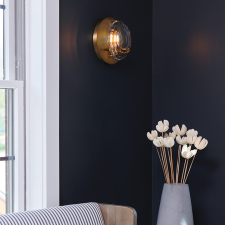 Kinkiet Leo - 1 źródło światła - Klasyczny mosiądz Quintiesse QN-LEO-WB1-HB