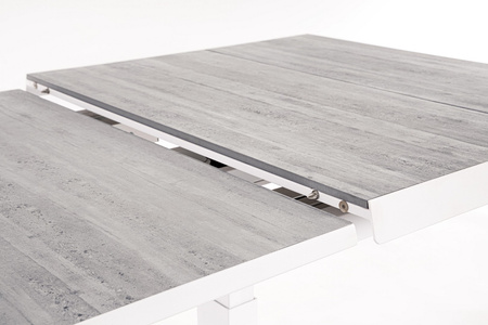 BIZZOTTO stół ogrodowy ROBERT biały /     rozkładany