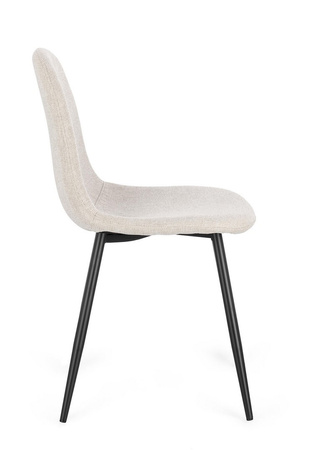 BIZZOTTO krzesło IRELIA czarny / beżowy