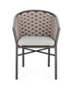 BIZZOTTO krzesło ogrodowe MARGALIDA       antracyt / beż