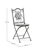BIZZOTTO krzesło ogrodowe składane        MYKONOS czarne