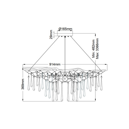 Lampa wisząca Laguna - 6 źródeł światła Laguna Quintiesse Lisa McDennon by Hinkley QN-LAGUNA-6P