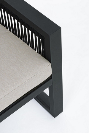 BIZZOTTO zestaw ogrodowy CAPTIVA          antracyt / szary